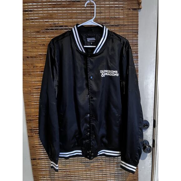 Dungeons & Dragons Demogorgon Bomber Jacket Black M Stranger Things - Picture 6 of 12